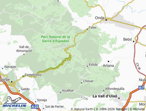 Mappa MICHELIN Aín - ViaMichelin