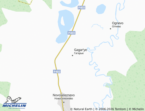 MICHELIN-Landkarte Gagar'ye - ViaMichelin