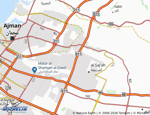 MICHELIN Kshishah 4 map - ViaMichelin