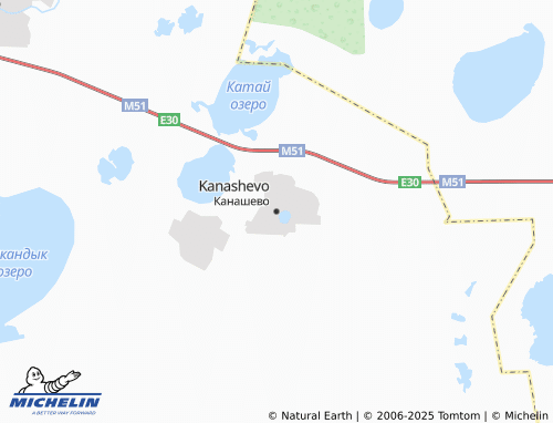 MICHELIN-Landkarte Kanashevo - ViaMichelin