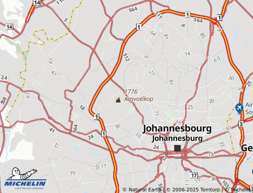 Kaart MICHELIN Northcliff Extension 5 - ViaMichelin
