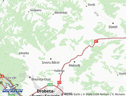 MICHELIN Bârda map - ViaMichelin