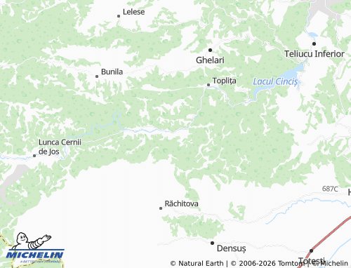 Carte MICHELIN Dăbâca - ViaMichelin