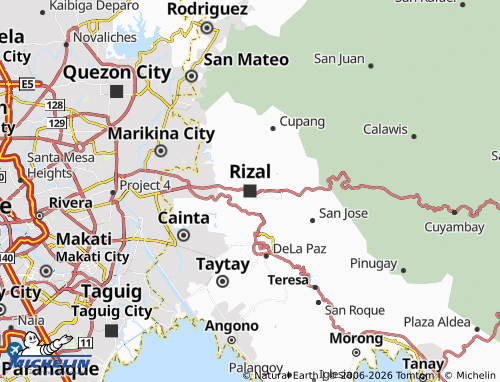 MICHELIN Rizal map - ViaMichelin