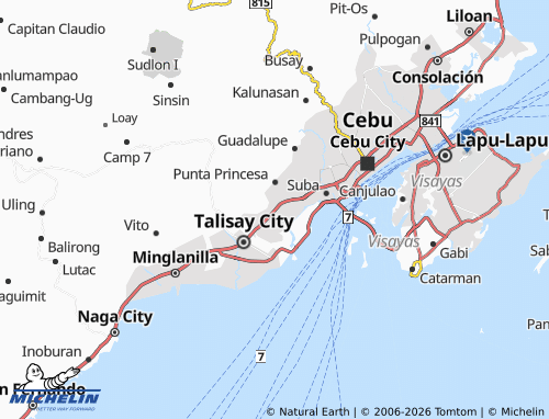 Mappa MICHELIN Kinasang-An Pardo - ViaMichelin