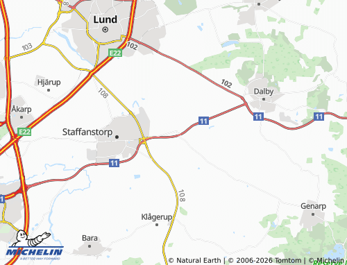 MICHELIN Kyrkheddinge map - ViaMichelin