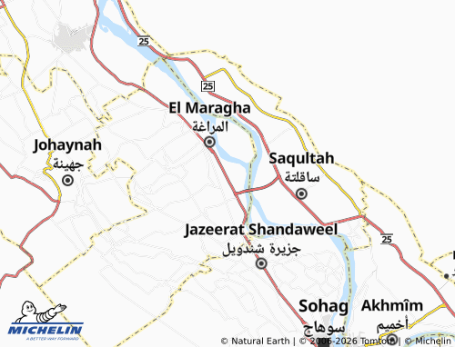 Mapa MICHELIN Aqsas - ViaMichelin