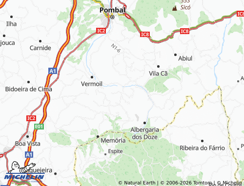 Mapa MICHELIN São Simão de Litém - ViaMichelin