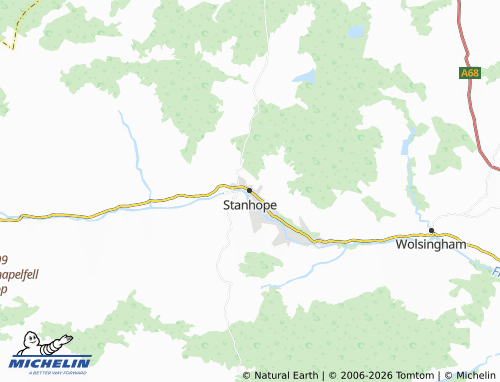 MICHELIN Stanhope map - ViaMichelin