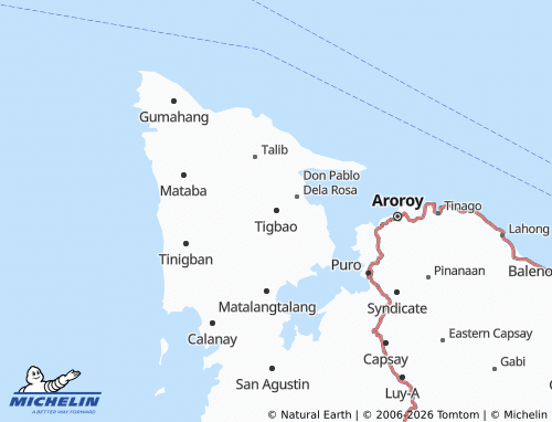 MICHELIN Tigbao map - ViaMichelin