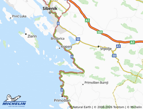 MICHELIN-Landkarte Žaborić - ViaMichelin
