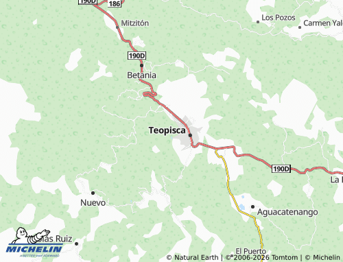 MICHELIN Ignacio Zaragoza Pueblo Viejo map - ViaMichelin