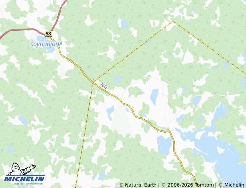 Carte MICHELIN Uusiperä - ViaMichelin