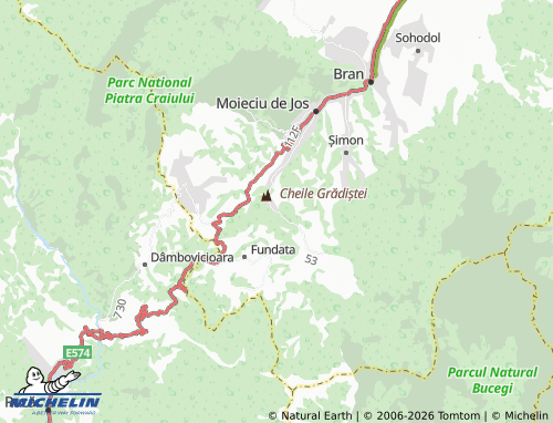 Mappa MICHELIN Cheia - ViaMichelin