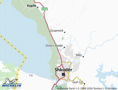 Mappa MICHELIN Boriç i Vogël - ViaMichelin