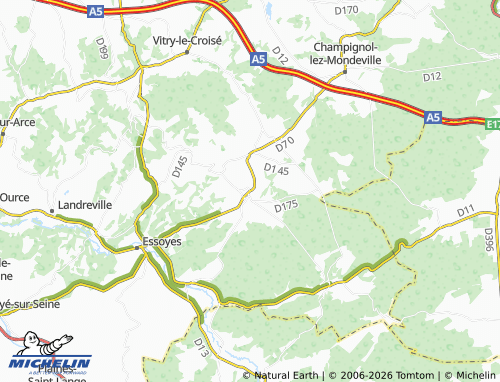 Mappa MICHELIN Fontette - ViaMichelin