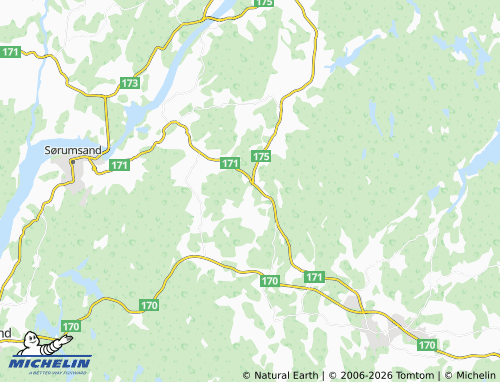 MICHELIN-Landkarte Hogsetfeltet - ViaMichelin