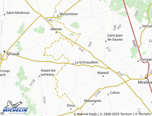 Carte MICHELIN Notre-Dame-d'Or - ViaMichelin