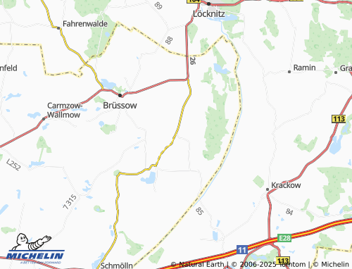 MICHELIN Woddow map - ViaMichelin
