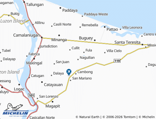 MICHELIN Naguilian map - ViaMichelin