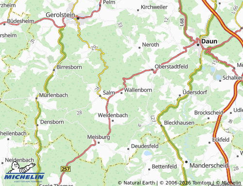 MICHELIN Wallenborn map - ViaMichelin