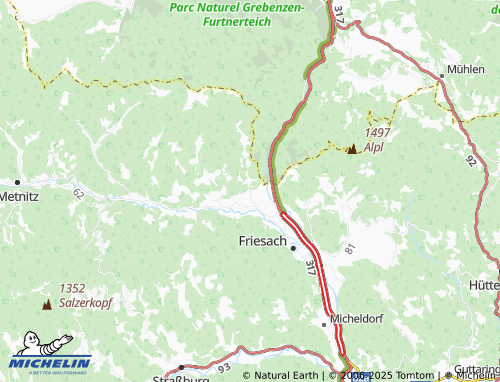 MICHELIN-Landkarte Sankt Stefan - ViaMichelin