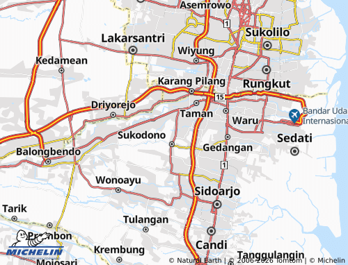 MICHELIN Panjunan map - ViaMichelin
