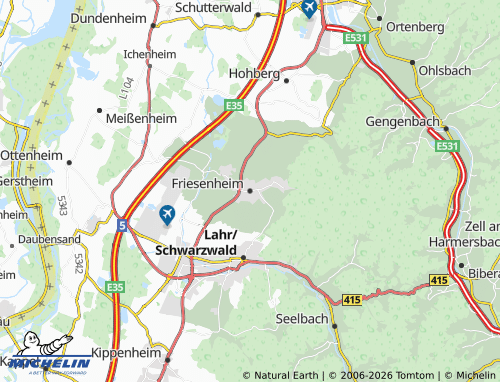 MICHELIN Friesenheim map - ViaMichelin