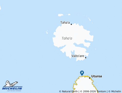 MICHELIN Ru'utia map - ViaMichelin