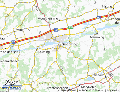 Mappa MICHELIN Dingolfing - ViaMichelin