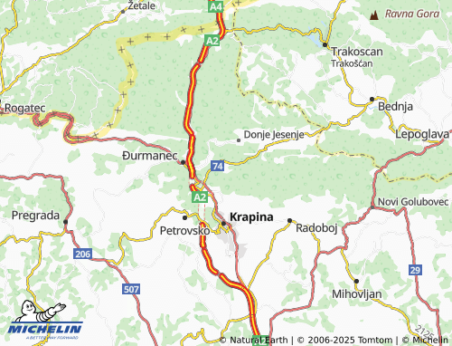 MICHELIN Zagora map - ViaMichelin
