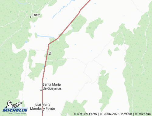 Mappa MICHELIN Adolfo de la Huerta - ViaMichelin