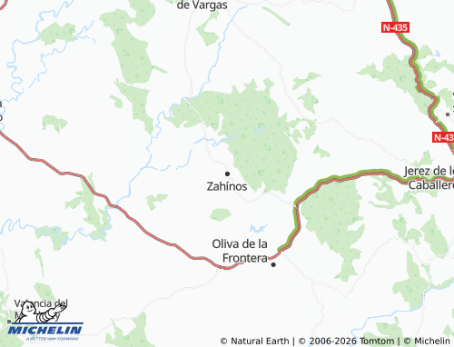 MICHELIN Zahínos map - ViaMichelin