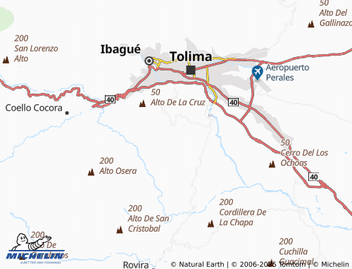 MICHELIN La Montaña map - ViaMichelin