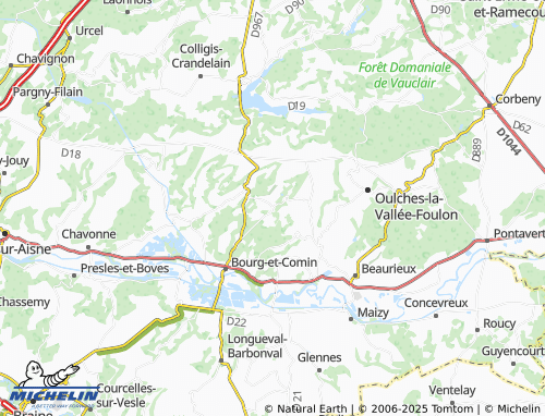 MICHELIN-Landkarte Moulins - ViaMichelin