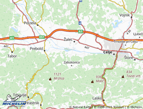 MICHELIN Migojnice map - ViaMichelin