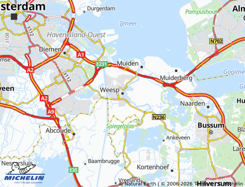 MICHELIN Weesp map - ViaMichelin
