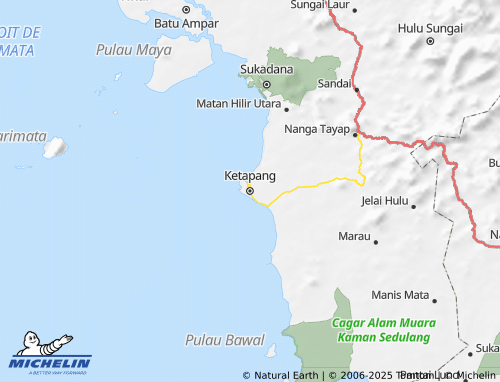 MICHELIN Ketapang map - ViaMichelin