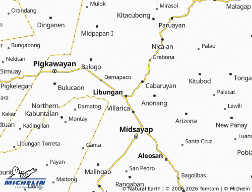 Carte MICHELIN Libungan - ViaMichelin