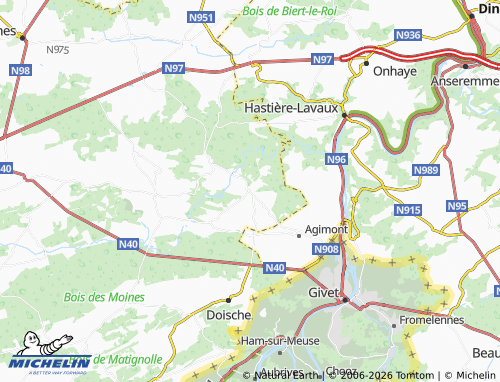 MICHELIN Gochenée map - ViaMichelin