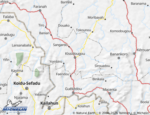 MICHELIN-Landkarte Kissidougou - ViaMichelin