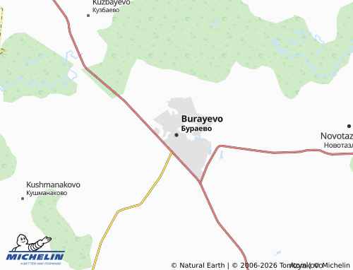 MICHELIN-Landkarte Burayevo - ViaMichelin