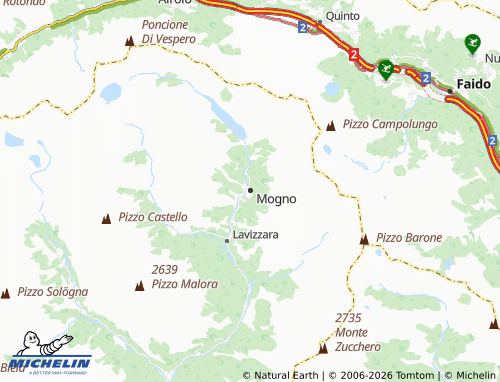 Mappa MICHELIN Mogno - ViaMichelin