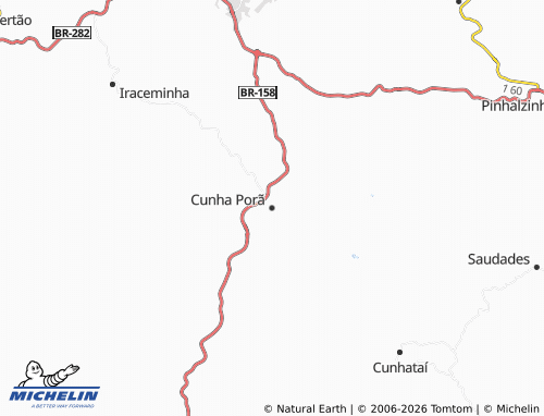 Mappa MICHELIN Cunha Porã - ViaMichelin