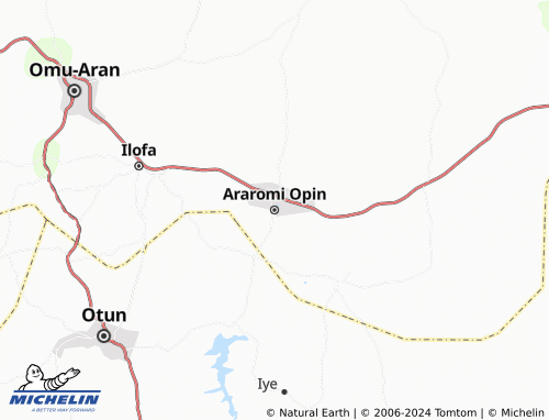 MICHELIN Araromi Opin map - ViaMichelin