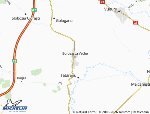 MICHELIN Bordeasca Veche map - ViaMichelin