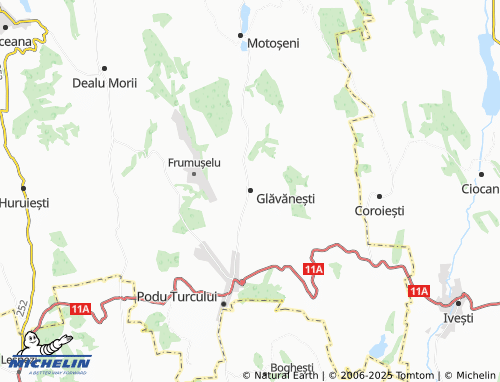MICHELIN Glăvănești map - ViaMichelin