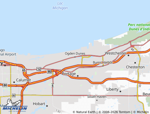Mappa MICHELIN Ogden Dunes - ViaMichelin