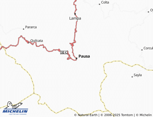 MICHELIN Pausa map - ViaMichelin