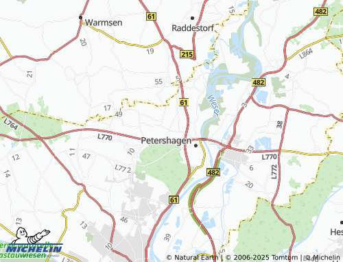 MICHELIN Eldagsen map - ViaMichelin